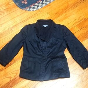 Ann Taylor Black Blazer Professional Suit Jacket, EUC